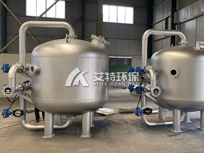 Activated carbon quartz sand filter