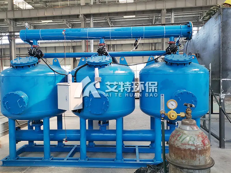 Automatic shallow sand filter for clean water