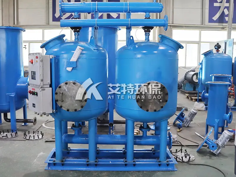 Two-tank parallel shallow sand filter