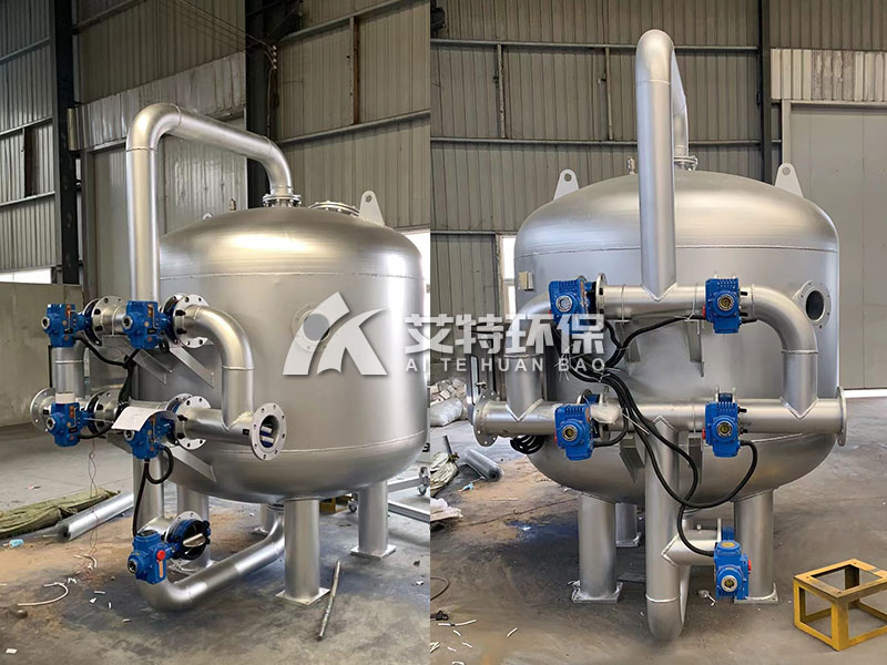 Activated carbon quartz sand filter