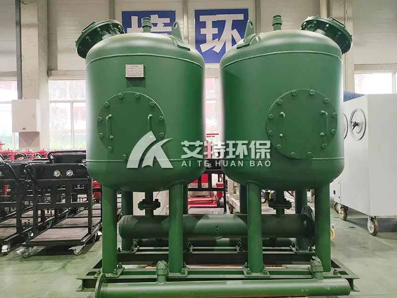 Two-tank parallel shallow sand filter