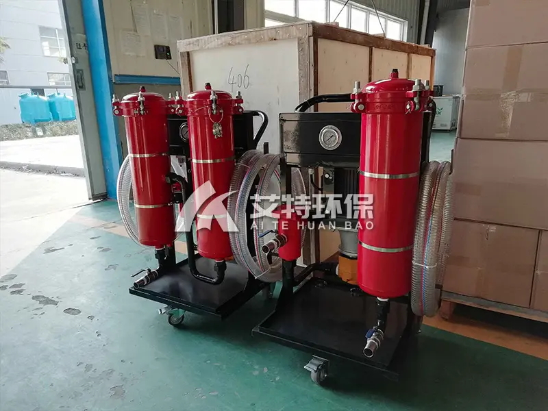 Anti-wear hydraulic oil filter truck