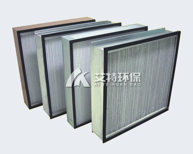 Primary effect plate and frame air filter