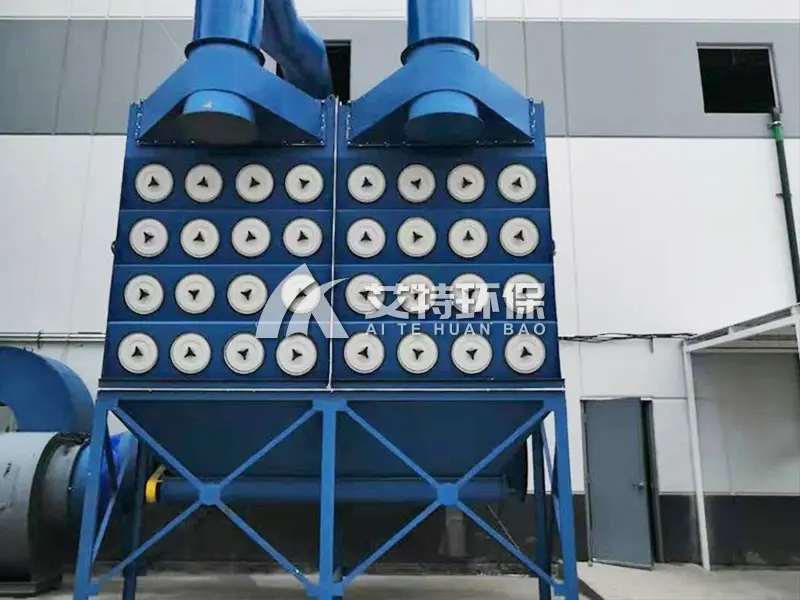 Integrated filter cartridge dust collector