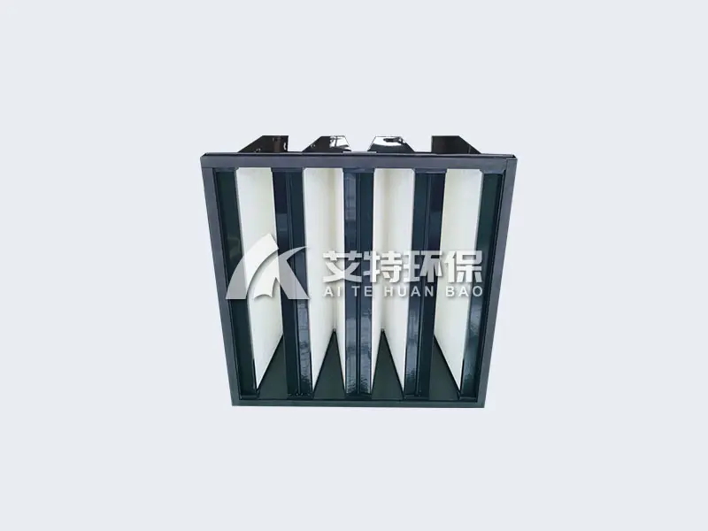 W type plastic frame combined air filter