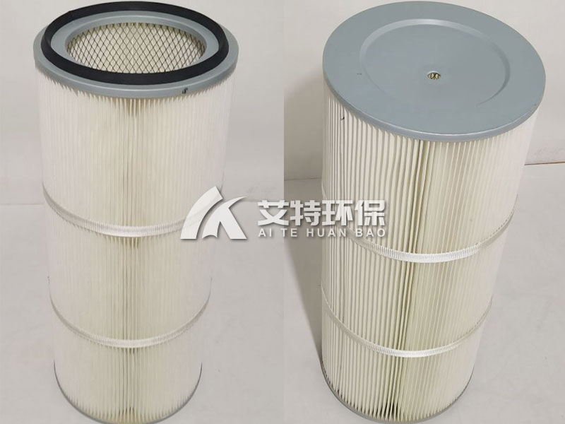 Coated polyester dust filter