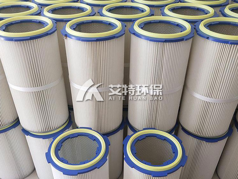 Coated polyester dust filter