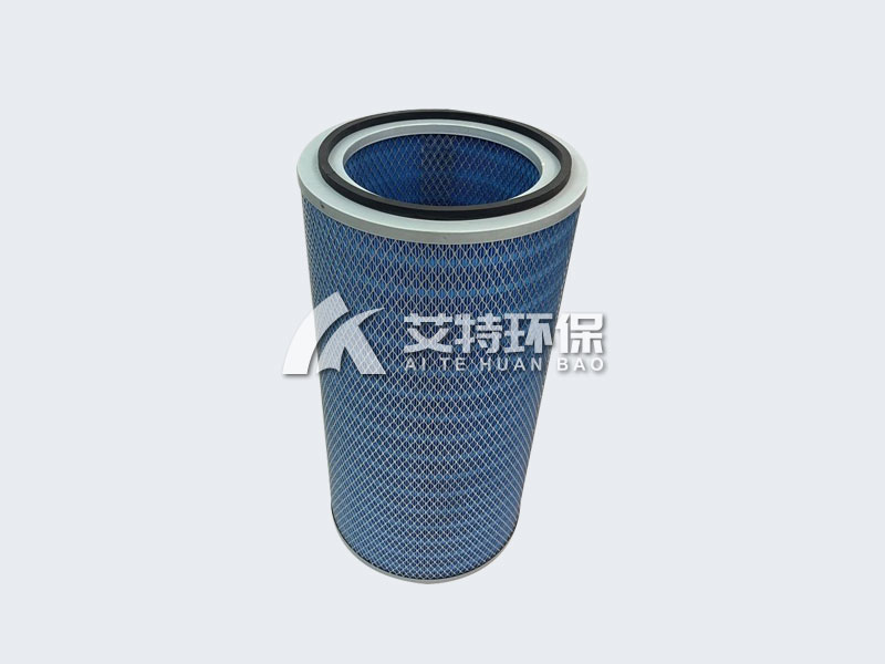 High temperature folding dust filter