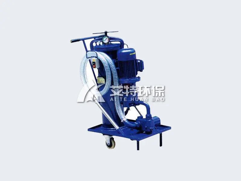 Precision oil filter trolley