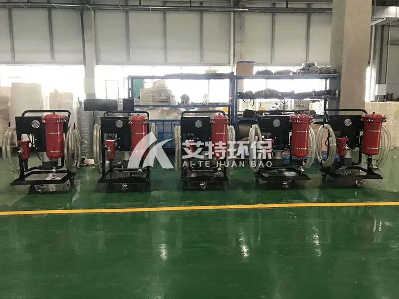 Anti-wear hydraulic oil filter truck