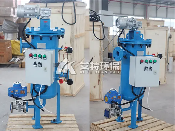 Automatic mesh self-cleaning filter