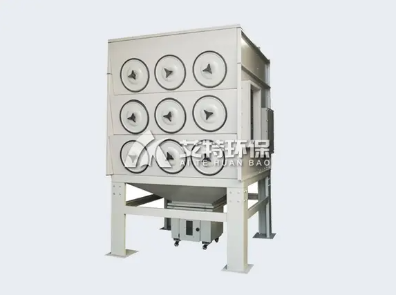 Multi-cylinder pulse cartridge filter collector