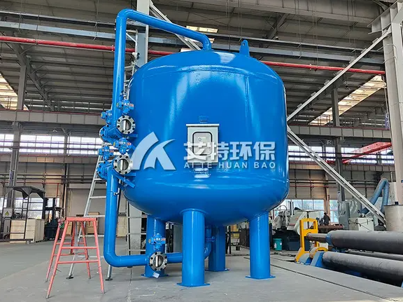 Power plant industrial circulating water filter tank