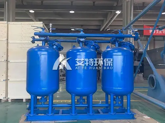 Multiple tanks combined with large flow sand filter tank