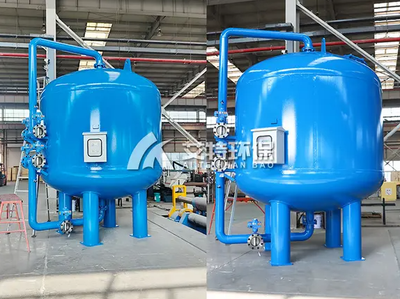 Power plant industrial circulating water filter tank