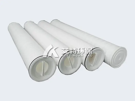 Large flow folding filter element