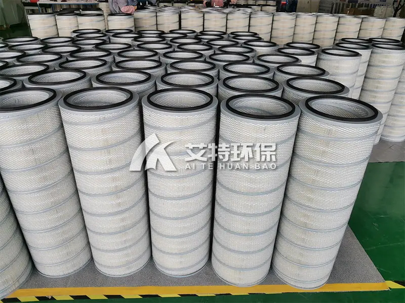 Industrial dust filter element