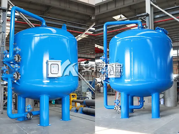 Power plant industrial circulating water filter tank