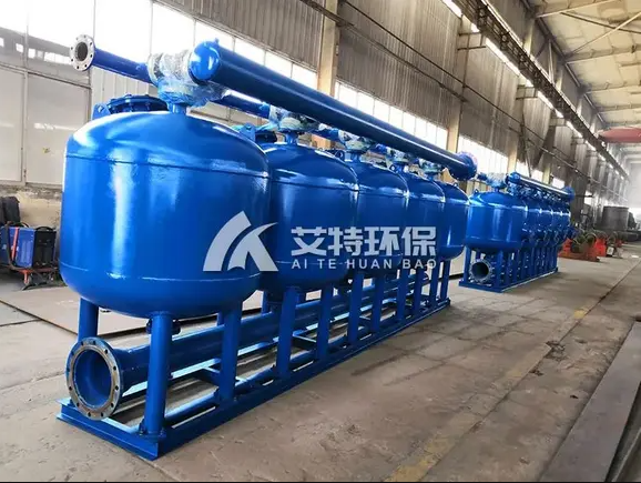 Chemical boiler circulating water bypass shallow sand filter