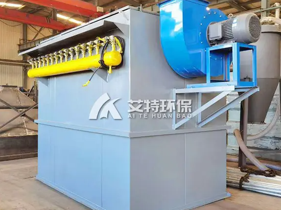 Bin top cartridge dust collector