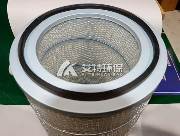 Stainless steel large flux dust filter element