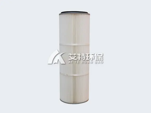 Wood pulp fiber paper dust filter element