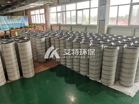 Spraying plant dust filter cylinder