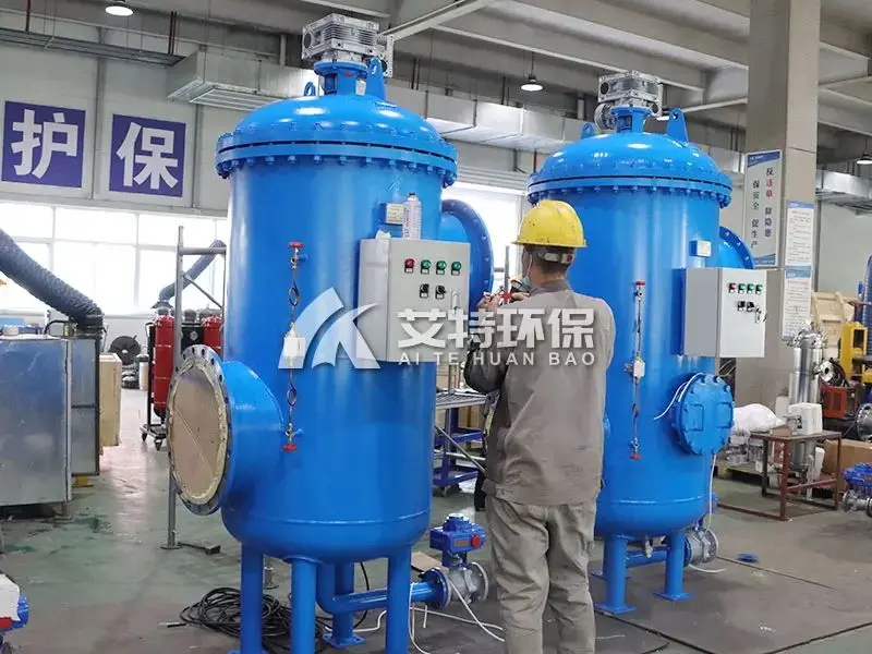 Fully automatic self-cleaning filter equipment