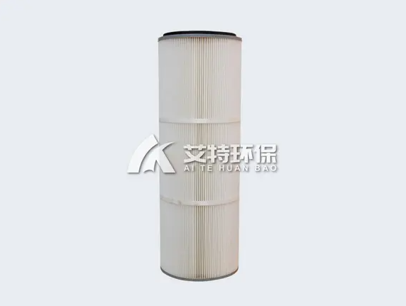 Concrete mixing plant dust removal filter cylinder