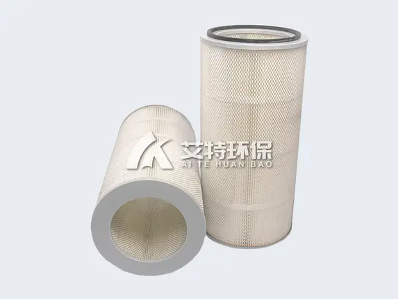 Spraying plant dust filter cylinder