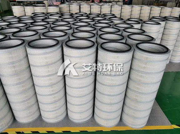 Concrete mixing plant dust removal filter cylinder