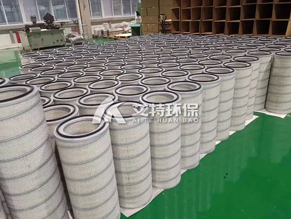 Steel mill high temperature resistant aramid folding filter cylinder