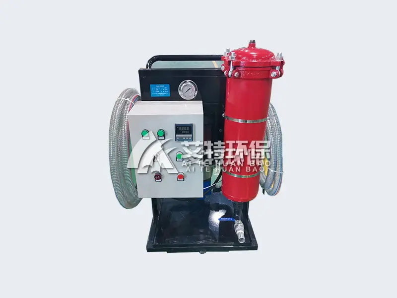 Portable barrel type oil filter