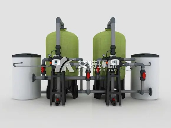 Softening water treatment equipment is used and standby